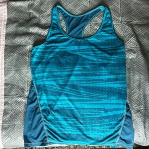Spalding Teal Racerback Workout Tank